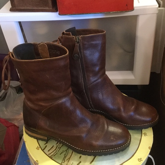 🥾Fabianella 100% Italian Leather Fur-lined Boots 🥾 - Picture 1 of 11